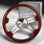 W-power 406MM Dark Wood Grip 5-HOLE Billet 4-SPOKE 16-INCH Steering Wheel + Horn. Fixed Price $149.99.