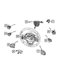 Genuine Mopar Steering Wheel Wiring 68222846AD. Fixed Price $104.00.