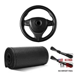 Yourkar Leather Steering Wheel Cover, 15" Perforated Design Black. Fixed Price $15.37.