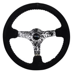 Steering Wheel 3-SPOKE Hydro Dipped Digital Camo Black Suede Reinforced. Fixed Price $202.25.