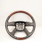 2003-2007 Gmc Cadillac Escalade Steering Wheel W/ Controls Leather Wood Grain. Fixed Price $237.49.