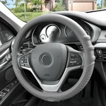 Silicone Steering Wheel Cover With Grip Marks Universal Size Auto Car Accessory. Fixed Price $18.99.