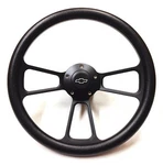 14" Black 3-SPOKE Aluminum Steering Wheel With Chevy Horn Button 5-BOLT. Fixed Price $155.82.