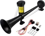 Gampro 12V 150DB Air Horn, 18 Inches Chrome Zinc Single Trumpet Truck. Fixed Price $40.21.