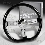 W-power 457MM D-shape Black Wood Grip 6HOLE Chrome Spoke 18" Steering Wheel+horn. Fixed Price $149.99.