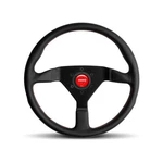 Momo Steering Wheel Monte Carlo Black Leather With Red Stitching 350MM 40MM Dish. Fixed Price $259.95.