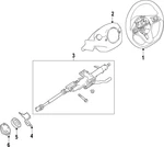 Genuine Nissan Steering Wheel 48430-9HF3C. Fixed Price $705.47.