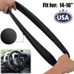 Car Steering Wheel Cover Anti-slip Silicone Protector 14-16" Usa. Fixed Price $9.89.