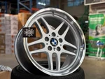 18X8 18X9.5 Bmw M-paralell Silver Machine Wheels E39 E38 E28 E32 E34 E24 740I. Fixed Price $1449.00.