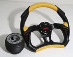 For 90-96 300ZX Battle Style Steering Wheel Yellow Black + Hub Adapter Set Kit. Fixed Price $30.99.