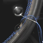 Blue 15" Diy Leather Car Steering Wheel Cover Needle Thread Anti-slip Universal. Fixed Price $10.94.