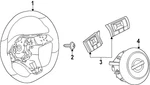 Genuine Nissan Steering Wheel 48430-7LF6A. Fixed Price $610.49.