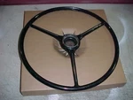 Chevrolet 1937-38 Master Deluxe Spoke Original 17" Black Steering Wheel Guc. Fixed Price $139.99.