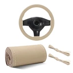 Leather Steering Wheel Cover, 15" Breathable Diy Kit.... Fixed Price $12.95.