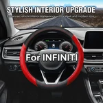 38CM 15" Steering Wheel Cover Genuine Leather For Infiniti 2000-2023 Black. Fixed Price $23.99.