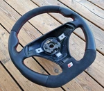 New Leather Steering Wheel Audi A4 S4 B5 80 A6 S6 A8 S8 D2 S-line Flat Bottom. Fixed Price $450.00.