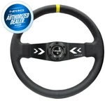 New Nrg 350MM Steering Wheel 3" Deep Dish Spoke Black Leather RST-022R-Y. Fixed Price $1160.00.