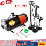 4 Trumpet Train Horn Kit With Psi Air Compressor For Car Truck 150DB. Fixed Price $84.50.