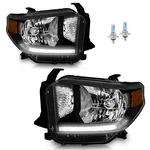 Pair Headlights With Led Drl For 2014-2021 Toyota Tundra Headlamp W/ Bulbs. Fixed Price $122.98.
