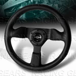 305MM W-power Black Leather 3-SPOKE 2" Deep Dish 12-INCH Steering Wheel. Fixed Price $89.95.