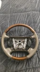 1997-2003 Jaguar Beige Leather Wood Steering Wheel X100 Xlr XK8 Xjr W/ Switches. Fixed Price $105.00.