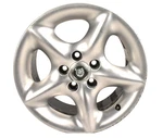 97-06 Jaguar XK8 X100 8J R17 5 Spoke Alloy Wheel Rim Sliver MJD6116AA Oem. Fixed Price $240.00.