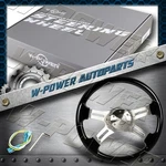 W-power 16" 406MM Black Wood Grip 5-HOLE Billet 4-SPOKE Steering Wheel +horn. Fixed Price $149.41.