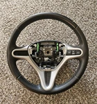 Oem 2009-2014 Honda Fit Sport Black Leather Wrapped Steering Wheel Paddle Shift. Fixed Price $119.99.