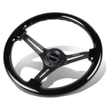 Nrg Reinforced 350MM 3"DEEP Dish Black Spoke Colored Wood Racing Steering Wheel. Fixed Price $180.00.