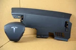 17-23 Tesla Model Driver Wheel & Left Lh Side Knee Airbag Black Set Pair Oem. Fixed Price $699.99.