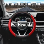 For Hyundai Sport Grip Suv Truck Car Steering Wheel Cover Leather Black&red. Fixed Price $23.99.