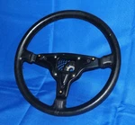 1974-1983 Porsche 924 944 Spoke Steering Wheel Black Leather Oem Okay Shape. Fixed Price $399.95.