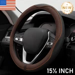 Brown Steering Wheel Cover Ford F150 F250 F350 Super Duty Large 15.5-16 Inch. Fixed Price $31.44.