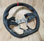 Red Line 3D Carbon Nappa Leather Steering Wheel For Honda Civic 16-21 Type-r FK8. Fixed Price $428.00.