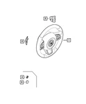 Genuine Mopar Steering Wheel 6VN00LXHAA. Fixed Price $902.75.