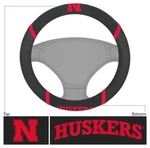 New Ncaa Nebraska Cornhuskers Car Truck Embroidered Steering Wheel Cover. Fixed Price $23.59.