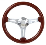 New World Motoring Mahogany & Chrome Steering Wheel Kit, Chevy Horn For 1968 .... Fixed Price $215.99.