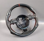 Audi A4 Quattro S4 2013 2016 Hydropdipped Red Stitch Multimedia Steering Wheel. Fixed Price $392.90.