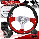 Quick Release + Hub Extender Red Fusion Style Steering Wheel For 95-11 Accent. Fixed Price $68.99.