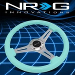 Nrg Performance 350MM Mint Flost Wood 2"DEEP Dish Steering Wheel ST-015CH-MF. Fixed Price $160.00.