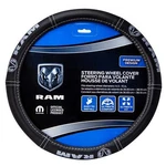 Dodge Ram Deluxe Elite Synthetic Leather Like Steering Wheel Cover - Gray Logo. Fixed Price $23.54.