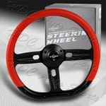 W-power 350MM Red Vinyl Wrap Leather 6-HOLE Black Spoke 14" Steering Wheel. Fixed Price $119.99.