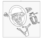 Genuine Gm Urban Steering Wheel 22966419. Fixed Price $64.04.