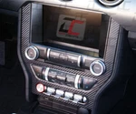 2015-2022 Mustang Black Carbon Fiber Stereo Bezel Trim Accent Decal Cover Wrap. Fixed Price $17.99.