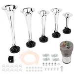 12V Loud 5 Trumpet Cucaracha Musical Air Horn For Truck. Fixed Price $38.71.