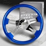 W-power 406MM Blue Wood Grip 5-HOLE Chrome 4-SPOKE 16-INCH Steering Wheel + Horn. Fixed Price $149.99.