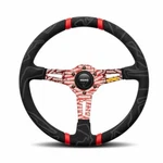Momo Genuine Ultra Red 350MM Suede Racing Drift Competition Steering Wheel New. Fixed Price $404.20.