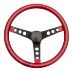 Grant 8455 Steering Wheel Metal Flake 13-1/2 3-SPOKE Red. Fixed Price $98.50.