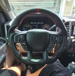 Full Leather Steering Wheel Ford F150 F-150 Xlt 15-20 With Heated Manual. Fixed Price $259.00.