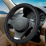 Vargtr Steering Wheel Cover, Microfiber Leather Black&red Line. Fixed Price $23.98.